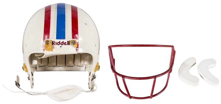 Warren Moon Game Used Houston Oilers Helmet (Letter of Provenance)